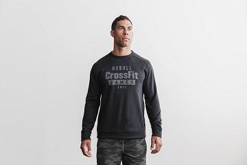 Men's Nobull Crossfit Games Crew Hoodie Black | SG I2515L